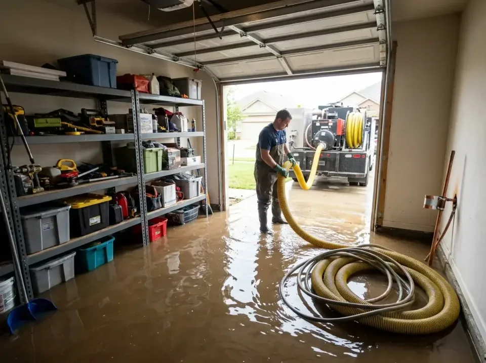 garage-flooded-from-burst-pipe-005 — expert technician, Emergency Burst Pipe Water Extraction & Removal in United States